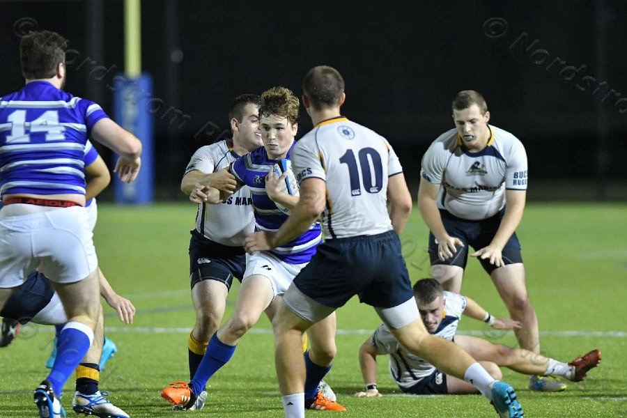 Wheaton Men\'s Rugby vs Mass Maritime.  Photo by Keith Nordstrom